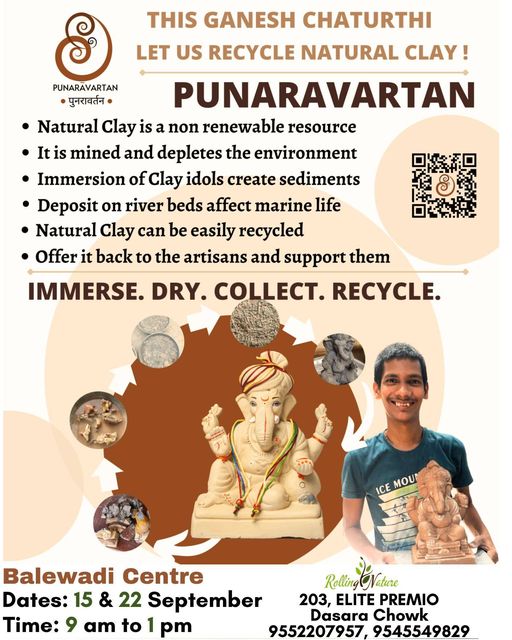 Donate Shadu Clay Pune: Rolling Nature Collaborates with Punaravartan